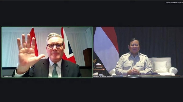Presiden Prabowo Subianto melakukan pertemuan virtual dengan PM Inggris Keir Starmer, Sabtu (22/11/2025).