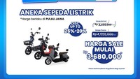 Beli Sepeda Listrik Hemat Banget di Transmart Full Day Sale