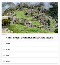 Yuk kita tes pengetahuan kalian soal sejarah. Silahkan jawab pertanyaa-pertanyaan berikut ini.