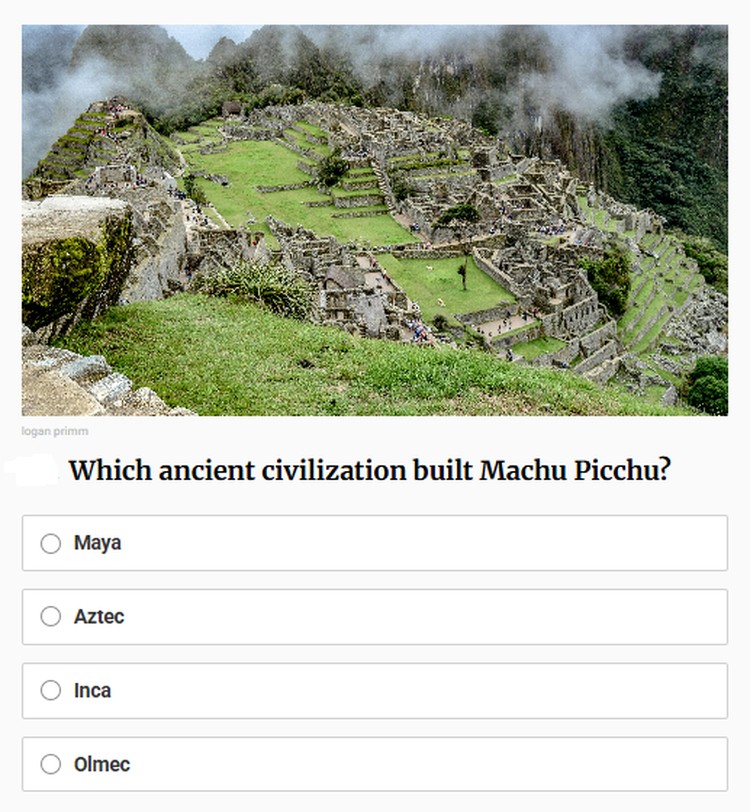 Yuk kita tes pengetahuan kalian soal sejarah. Silahkan jawab pertanyaa-pertanyaan berikut ini.