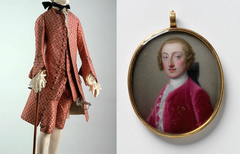 Baju Pink Pria Pria memakai baju pink sejak tahun 1700-an.