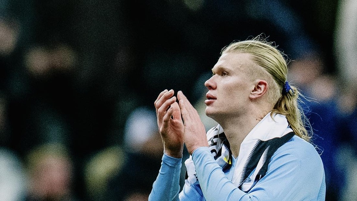 Erling Haaland lagi-lagi memble lawan Newcastle United. (X @ManCity)