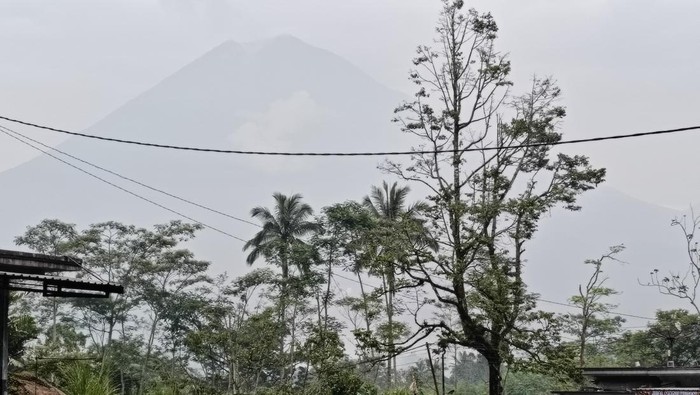 Gunung Semeru erupsi dua kali pada Minggu (23/11) pagi