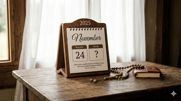 Ilustrasi Kalender Hijriah Hari Ini.