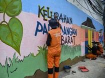 Mural Baru PPSU Hidupkan Ruang Publik Pademangan