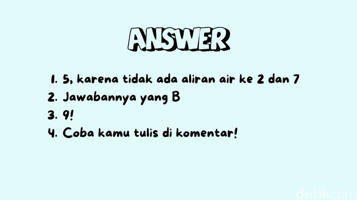 Kamu bingung ini mengisi kegiatan apa di weekend ini? Coba selesaikan empat soal asah otak ini dalam hitungan detik dan buktikan kecepatan otakmu berpikir!
