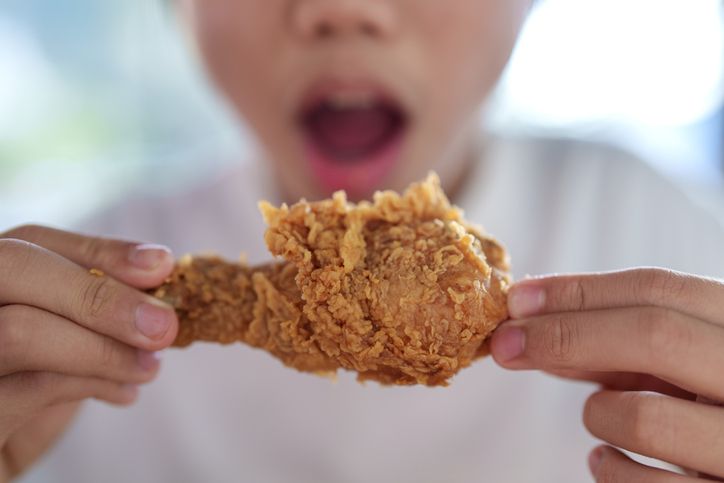 Paha ayam goreng tepung