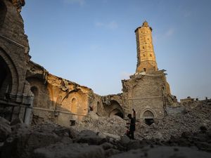 Pembersihan Reruntuhan Masjid Tertua di Gaza