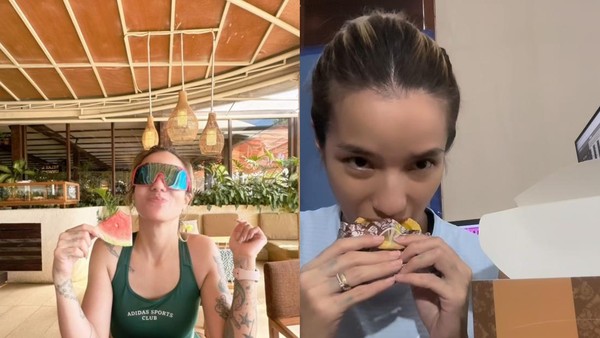 Potret Sheila Marcia Saat Ngemil Buah hingga Pie Susu