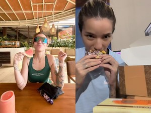 Potret Sheila Marcia Saat Ngemil Buah hingga Pie Susu