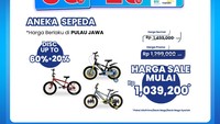 Merapat! Aneka Sepeda Dapat Diskon Gede di Transmart Full Day Sale