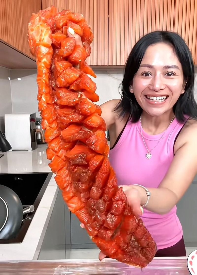 Farida Nurhan bikin candied salmon