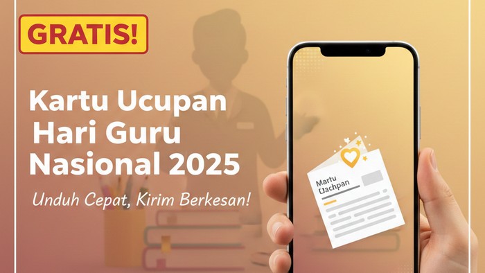 ILUSTRASI KARTU UCAPAN HARI GURU NASIONAL 2025.