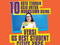 Infografis: 10 Kota Terbaik Asia untuk Mahasiswa Asing Versi QS Best Student Cities 2026
