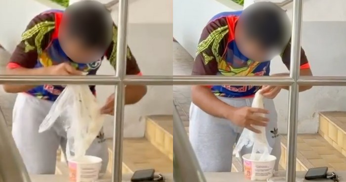 Jorok! Ojol Ini Masukkan Kembali Pesanan Bubur yang Sudah Tumpah