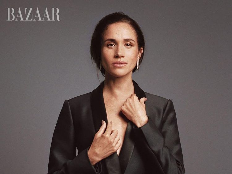 Penampilan Meghan Markle Tanpa Makeup di Majalah Bazaar, Panen Hujatan