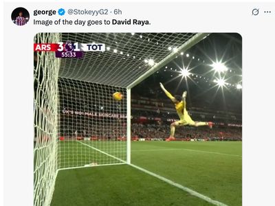 Meme Kocak David Raya Dibobol Richarlison dari Tengah Lapangan