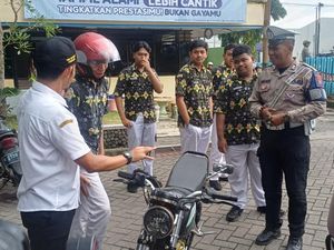 Satlantas Pasuruan Ingin Pelajar Jadi Role Model Tertib Lalu Lintas