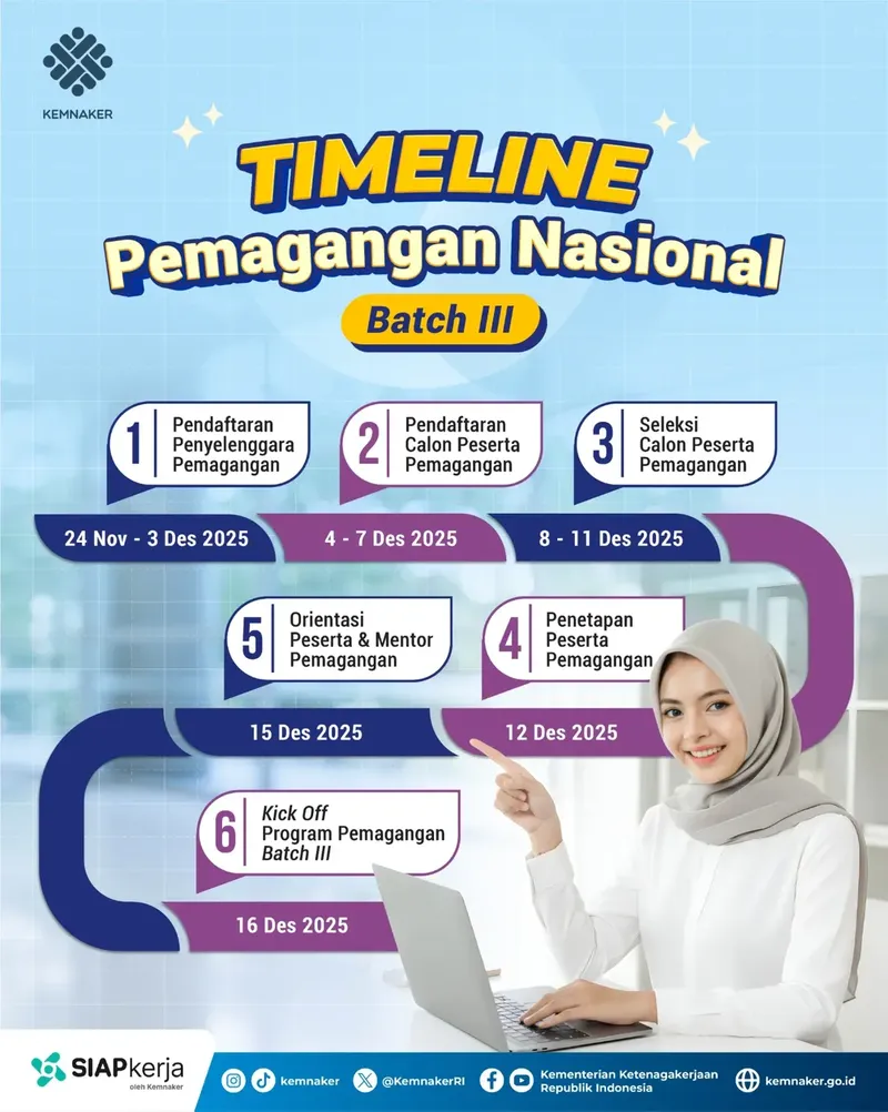 Timeline Magang Nasional 2025 Batch 3 Timeline Magang Nasional 2025 Batch 3