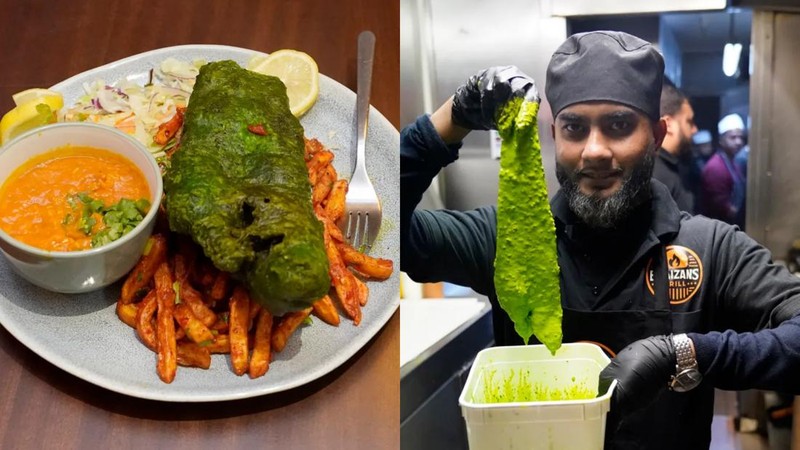 Unik! Hidangan Fish and Chips di Restoran Ini Berwarna Hijau