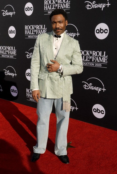 LOS ANGELES, CALIFORNIA - NOVEMBER 08: Donald Glover attends the 2025 Rock & Roll Hall of Fame Induction Ceremony at Peacock Theater on November 08, 2025 in Los Angeles, California. Frazer Harrison/Getty Images for RRHOF/AFP (Photo by Frazer Harrison / GETTY IMAGES NORTH AMERICA / Getty Images via AFP)