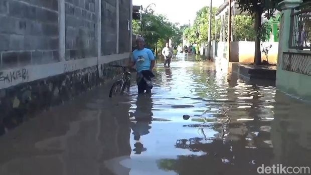Banjir di Desa Tambakrejo, Kraton, Pasuruan