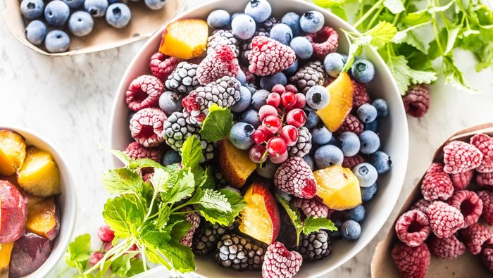 Ilustrasi buah beku.