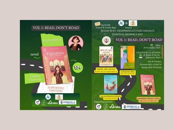 Bukan Karya Biasa, Ini Buku yang Akan Dibedah Bareng Komunitas MomaKECE