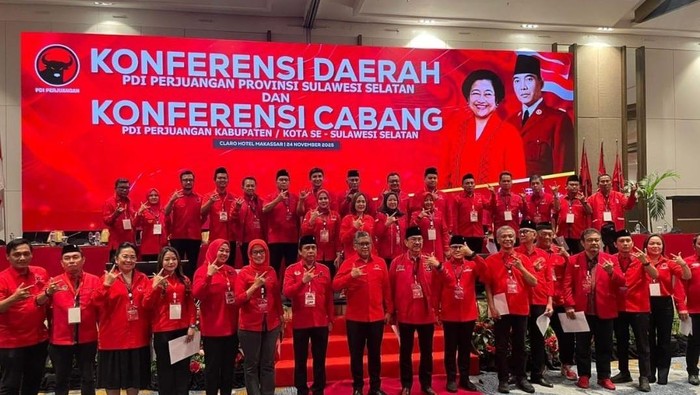 Konferda PDIP Sulsel.