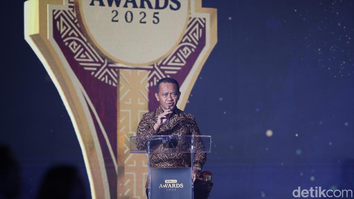 Menteri ESDM Bahlil Lahadalia detikcom Awards 2025