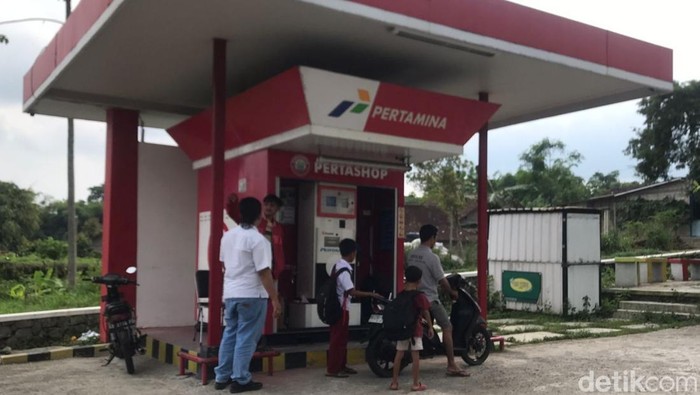 Pertashop yang menjadi lokasi pencurian.