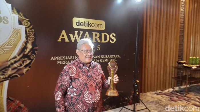 Presiden Direktur Lion Grup, Capt. Daniel Putut Kuncoro pada acara detikcom Awards di Hotel Westin Jakarta, Selasa (25/11/2025).