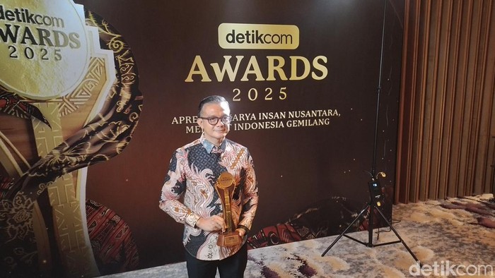 Senior Vice President Marketing Taman Safari Indonesia, Alexander Zulkarnain dalam detikcom Award 2025 di Jakarta, Selasa (25/11/2025).