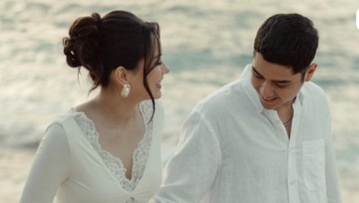 Foto Maternity Alyssa Daguise di Tepi Pantai, Bumil Cantik Dengan Riasan Soft