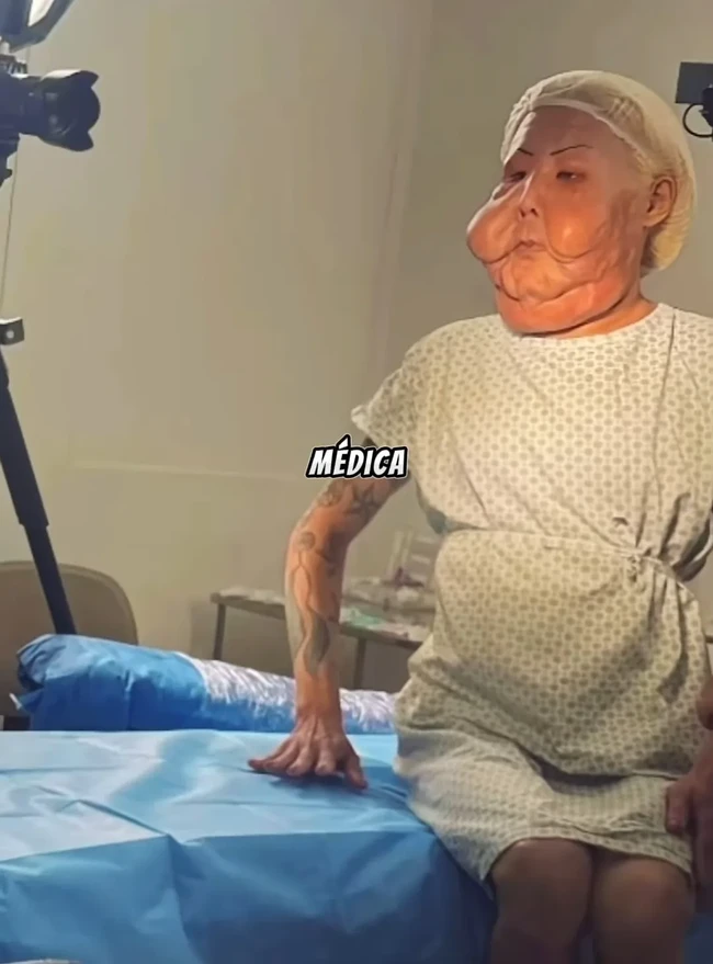 Juju kemudian menjalani operasi bersama ahli bedah plastik asal São Paulo, Dr. Thiago Marra, yang juga mendokumentasikan prosesnya di Instagram. Dr. Marra membagikan foto pascaoperasi, menunjukkan wajah Juju yang dipenuhi banyak jahitan di bagian pipi dan dagu. Foto: dok. Instagram