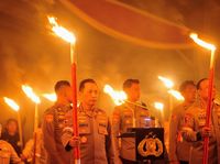 Tour De Harmoni, Anak SD Belajar Lingkungan di 'Bank Pohon' Polda Riau