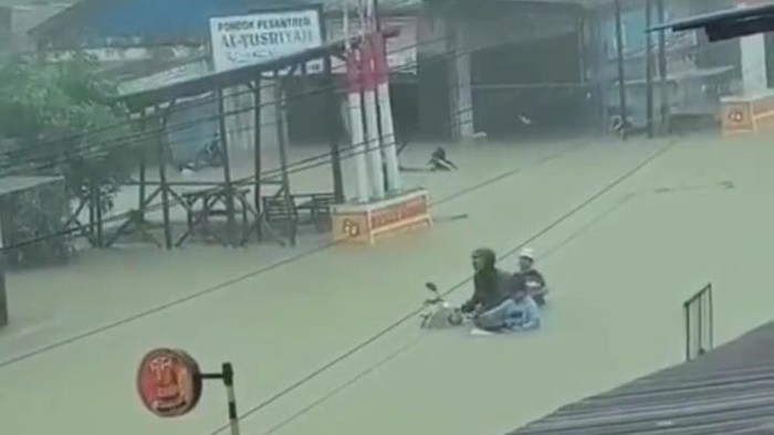 Keterangan foto: Banjir di Kecamatan Besitang, Kabupaten Langkat (Tangkapan Layar)