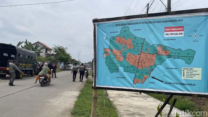 Lokasi jalan Tambaharjo yang ingin dikuasi Pemdes Payang Kecamatan Pati, Kabupaten Pati, Rabu (26/11/2025).
