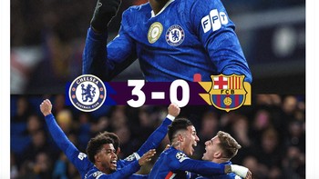 Malam yang akan terus dibicarakan, ketika Chelsea membantai Barcelona 3-0. Foto: X.com