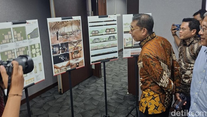 Pengumuman Pemenang Sayembara Masterplan Museum Majapahit. Pemenang sayembara diumumkan langsung oleh Menbud Fadli Zon di Aula Gedung Kemenbud.