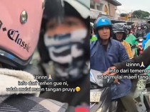 Ngamuk Ditegur Lawan Arah, Pemotor di Lebak Bulus Pukul Penegur!