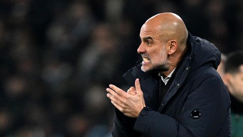 Soccer Football - UEFA Champions League - Manchester City v Bayer Leverkusen - Etihad Stadium, Manchester, Britain - November 25, 2025 Manchester City manager Pep Guardiola REUTERS/Peter Powell