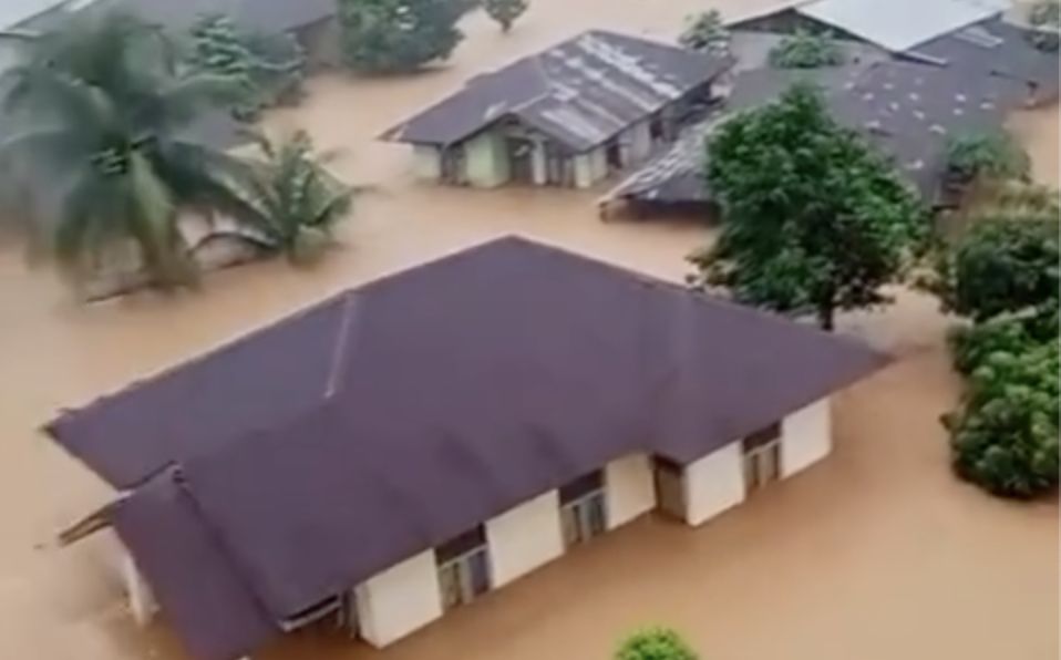 Potret banjir di Kabupaten Tapanuli Tengah, Sumatra Utara. (Tangkapan Layar Video Instagram/masinton)