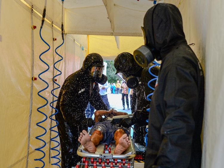 Simulasi Bencana Kegagalan Teknologi di Banten