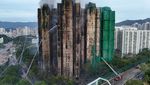 44 Orang Tewas Saat Kebakaran Lalap Apartemen Hong Kong