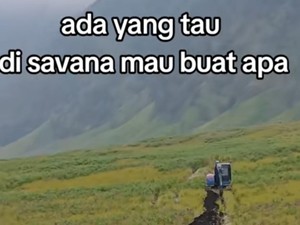TNBTS Jelaskan Fungsi Alat Berat di Lautan Pasir Bromo yang Menuai Protes