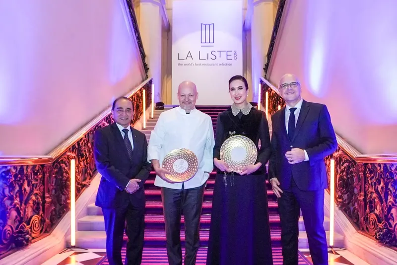 Indonesia menerima penghargaan The New Destination Champion Award 2026 pada Annual La Liste Awards Ceremony di Paris, Prancis, 24 November 2025.