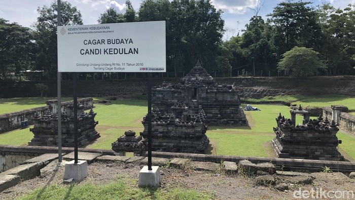 Situs Candi Kedulan yang berada di Tirtomartani, Kalasan, Sleman, pada Kamis (27/11/2025).