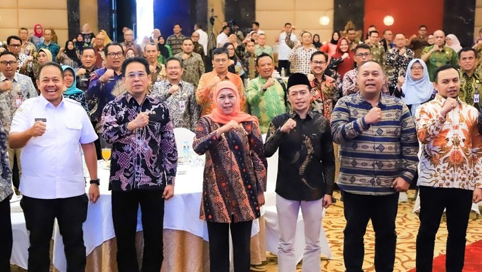 Gubernur Khofifah Indar Parawansa di forum antikorupsi