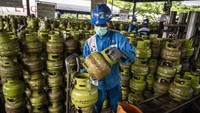 Selain menambah pasokan, pemerintah juga mengimbau masyarakat untuk menggunakan elpiji bersubsidi sesuai peruntukannya agar distribusi lebih tepat sasaran. ANTARA FOTO/Aprillio Akbar